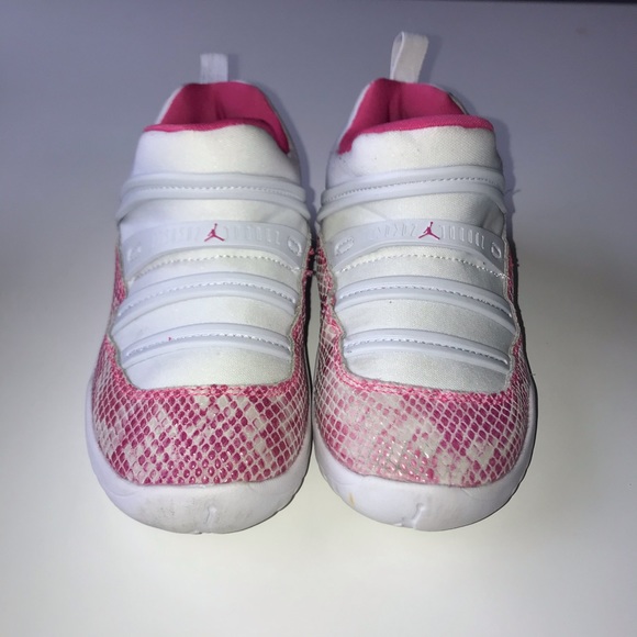 jordan retro 11 little flex pink snakeskin
